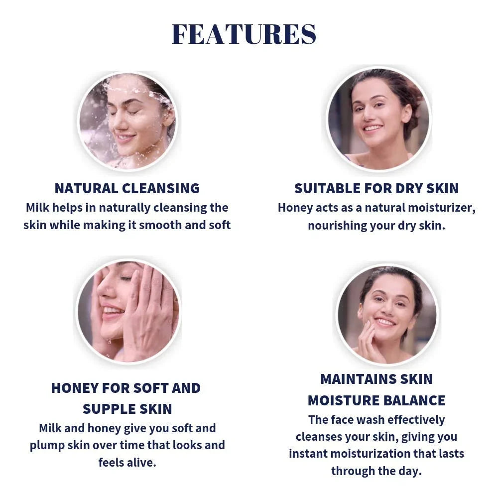 Nivea Face Wash, 100ml & Oil Body Wash, Women, 250ml