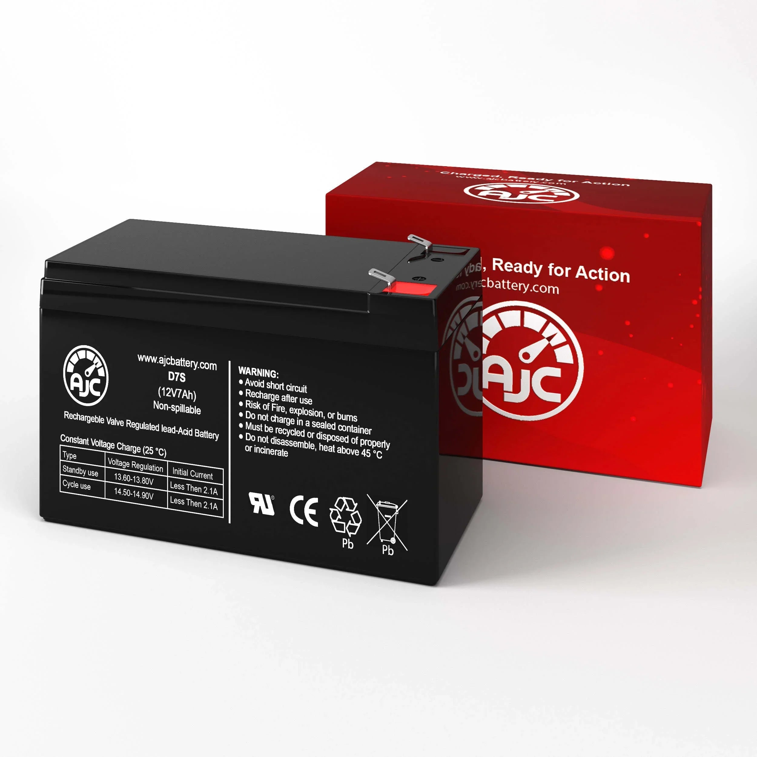 Cybex 626A 12V 7Ah Fitness Equipment Battery - This Is an AJC Brand Replacement