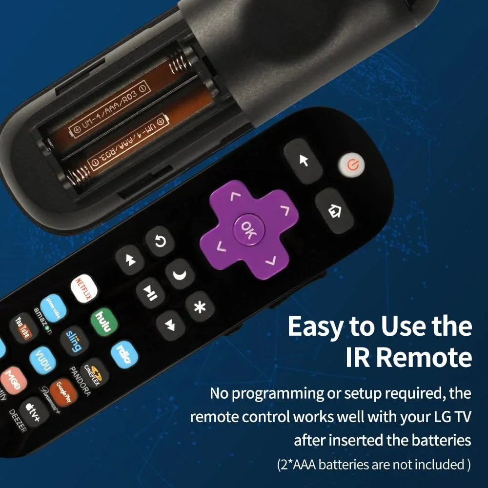 Pack of 2 Universal Replace Remote Applicable TCL Roku TV/Hisense TV/Onn TV/Philips TV/Sharp TV/Westinghouse