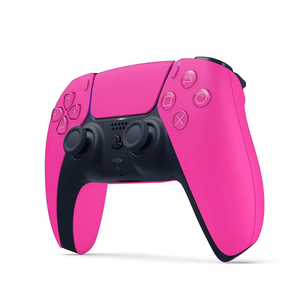 Sony Playstation 5 Disc Version (Sony PS5 Disc) with Extra Nova Pink Controller, Black PULSE 3D Headset and Control Grip Pack Bundle