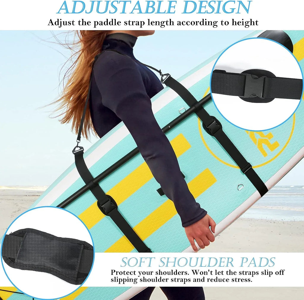 Paddle Board Carry Strap, Adjustable SUP Carrying Strap Boards, Paddle Board Accessories Women and Men Paddleboards, Surfboards, Longboards, Canoe and Kayaks