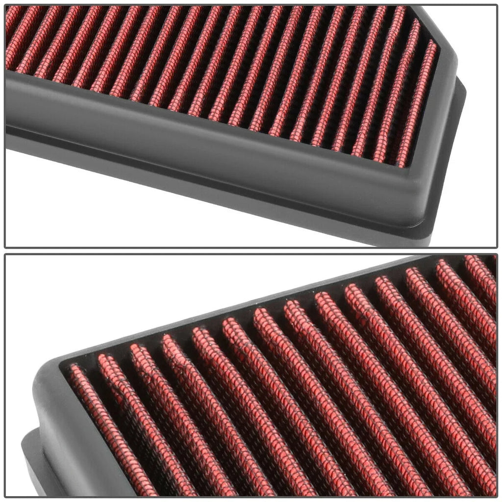 Teledu For 2013-2019 ATS CTS Camaro 2.0/2.5/3.6 Reusable Panel Air Filter Red
