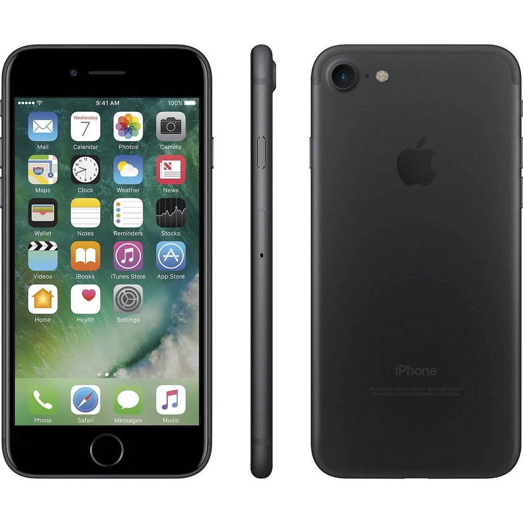 Restored Apple iPhone 7, 32 GB, Black - GSM Unlocked - GSM Fitting (Refurbished)