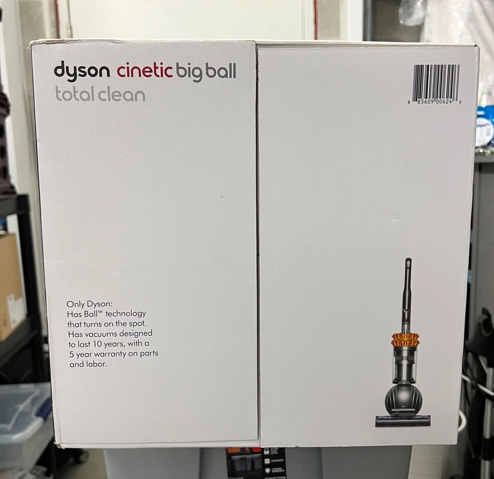 Dyson Cinetic Big Ball Total Clean Upright Vacuum | Yellow/Iron | New