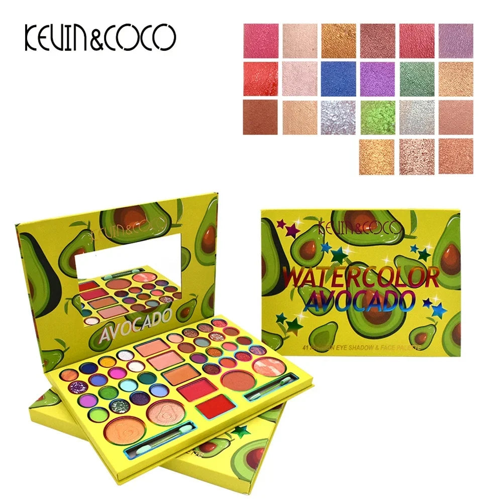 Multifunction Matte Eyeshadow Palette 41 Colors Eyebrow Powder Blush Lipstick Powder Cake Long Lasting Cosmetic Tool