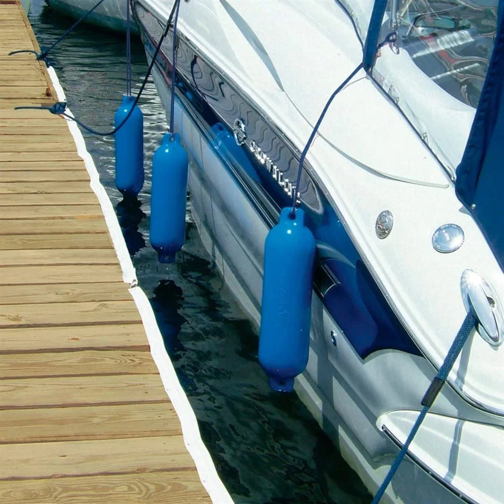 Taylor Made 54327100 Hull Guard Inflatable Vinyl Fender - Blue - 4.5 in. x 16 in.