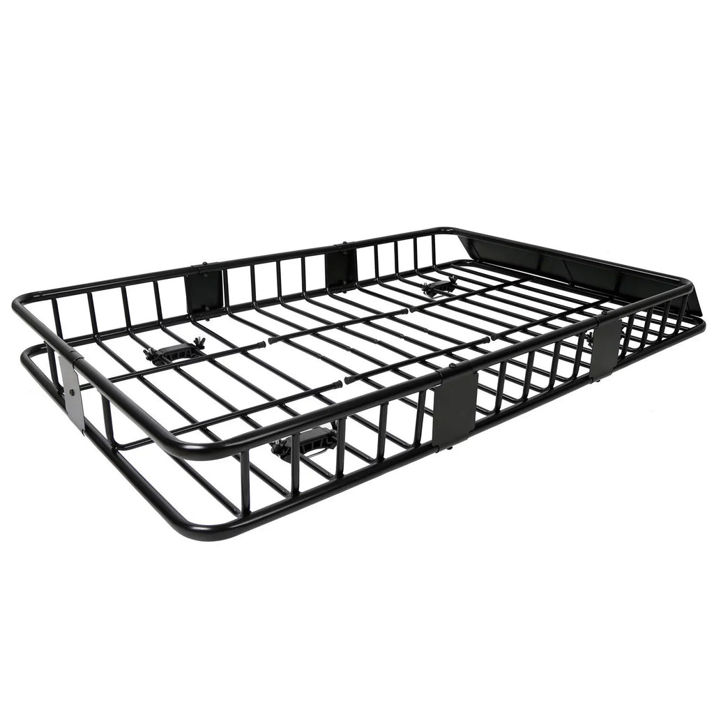 Jeremywell Universal 64"x 39"x 6" 150 LB Capacity Roof Rack Cargo Basket Extension Car Top Luggage Holder Carrier SUV Truck Cars