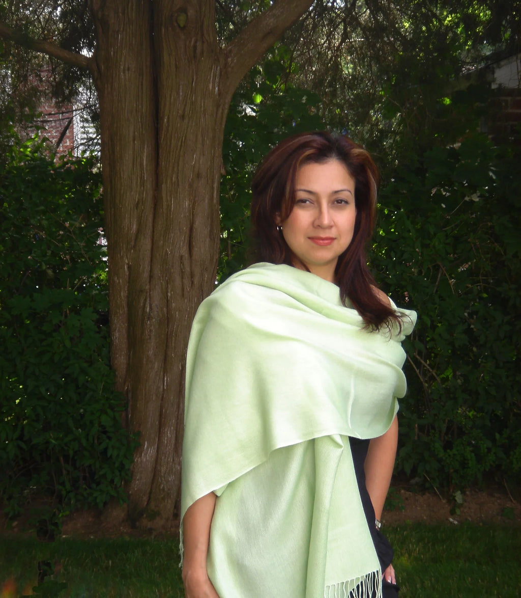 Scarf/Scarves/Shawl/Shawls/Stole/Wrap/Pashmina Scarf/Pashmina Shawl/Cashmere/Cashmere Scarf/Wool/Silk (Mint Green)