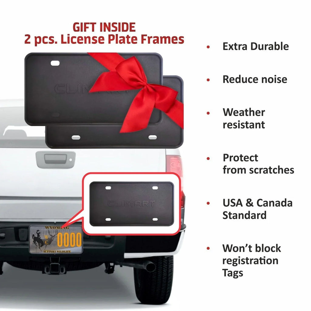 CLIM ART Incredibly Long-lasting Rain Guards with Chevrolet (Chevy) Silverado/GMC Sierra 1500 2019-2024 Crew Cab, Truck Accessories, Tape-on Window Deflectors, Vent Window Visors, 4pcs- 419160
