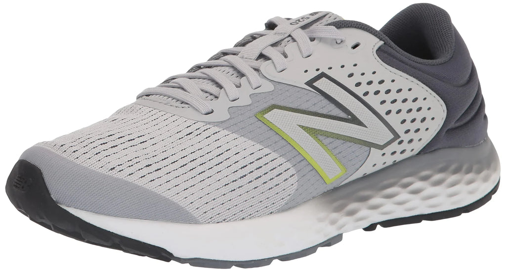 New Balance Men's 520 V7 Running Shoe, Gray/Gray/Hilite, 12