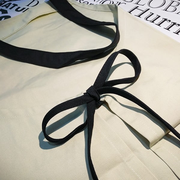 Enthusiasm s Art Apron Adjustable Bib Cotton Linen BBQ Kitchen Pocket Pinae