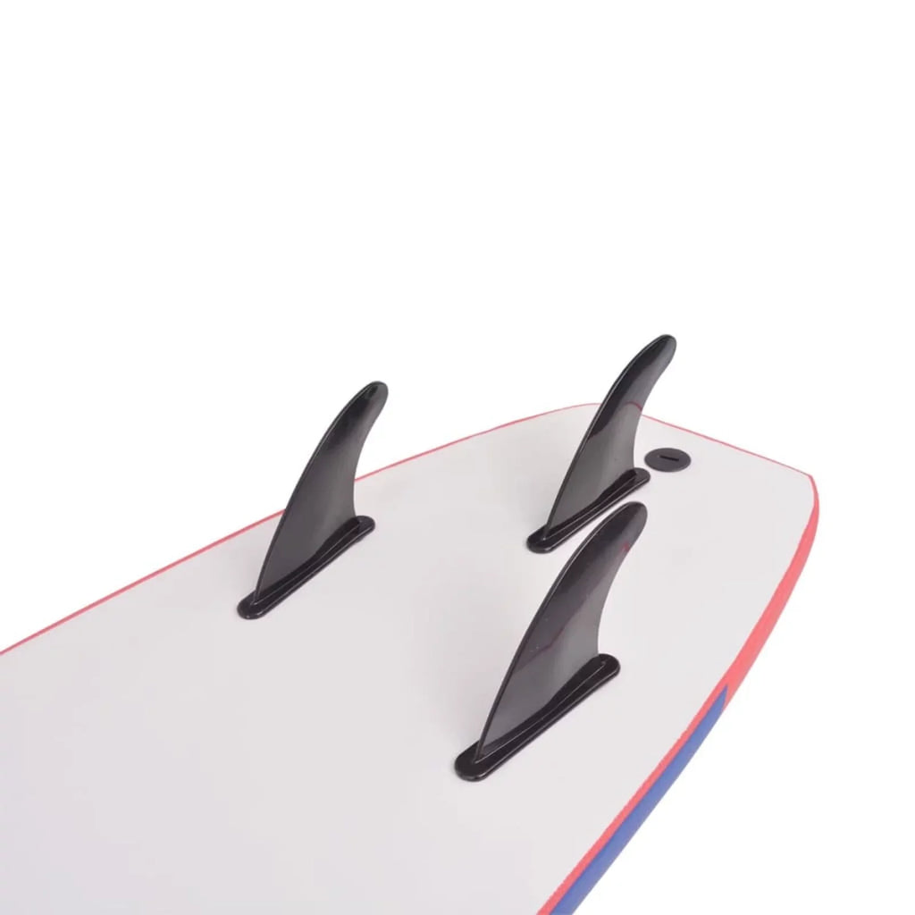 Anself Surfboard with Leash and Fins, Beach Surfing Board Kit Beginners Youth and Adults 66.9 x 18.4 x 3.1 Inches (L x W x T)