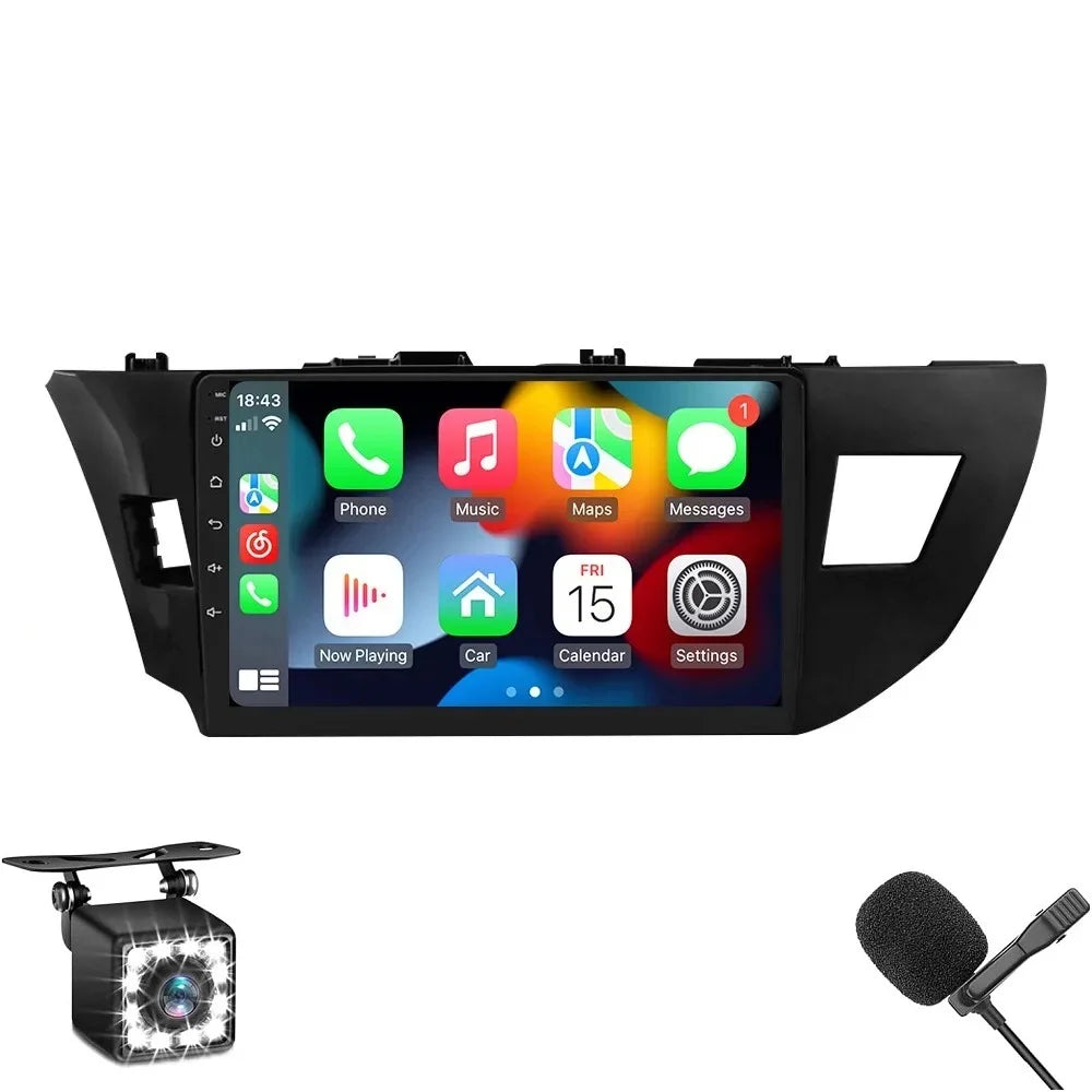 10.1" 1280*720 IPS Android 12 Wifi 2+32GB Car Stereo Radio Carplay GPS Navigation For Toyota Corolla 2014 2015 2016