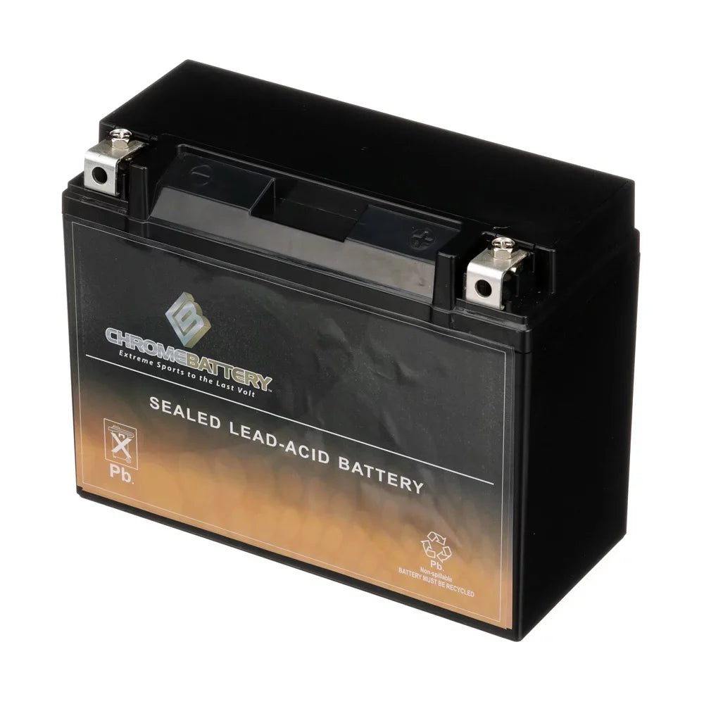 Chrome Battery Y50-n18l-a3 (50-n18l-a3 12 Volts,20 Ah, 260 Cca) Motorcycle Battery Honda Gl1100 Gold Wing 1100cc 80-'83