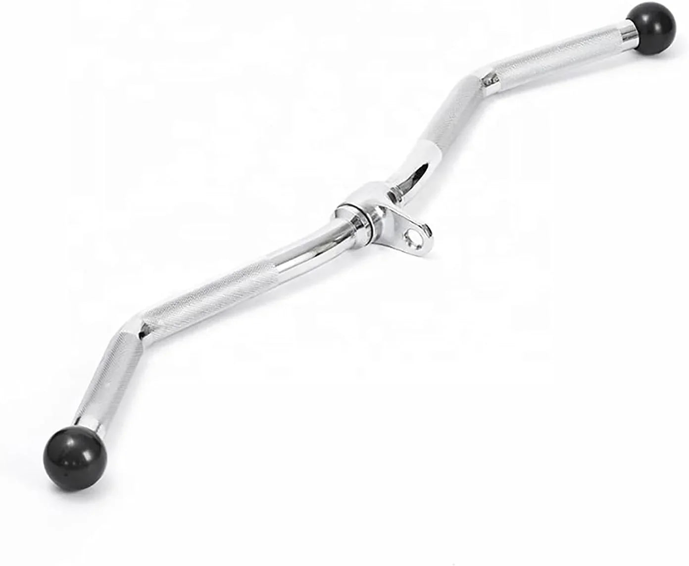 Lat Pull Down Curl Bar Cable Machine Attachment, Tricep Press Down Bar Lat Pulldown Attachments, Cable Machine Accessories Gym Equipment Lat Bar with Knurled Grip & Revolving Hanger, Long 30"