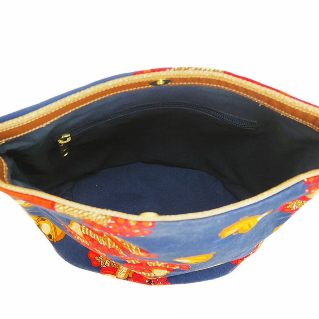 Pre-Owned Loewe LOEWE shoulder canvas navy x red one bag ladies (Good)