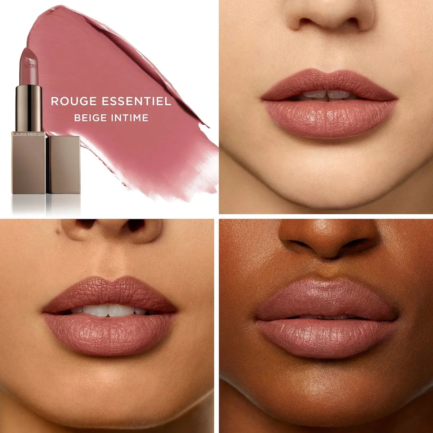 Laura Mercier Rouge Essentiel Silky Cream Lipstick - Beige Intime - light brown
