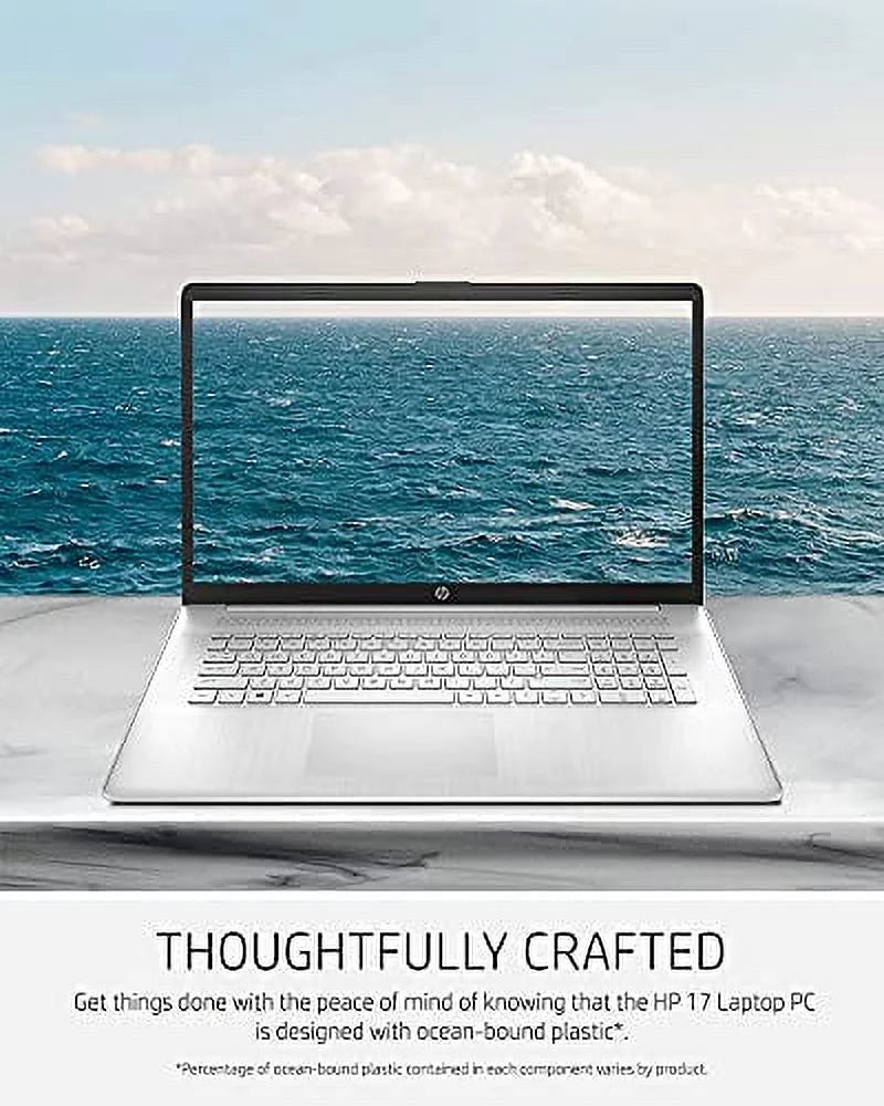2022 Newest HP Pavilion Laptop, 17" HD+ (1600 x 900) LED Display, AMD Athlon Silver Processor, AMD Radeon Graphics, 16GB RAM, 1TB PCIe SSD, Long Battery Life, Wi-Fi 6, BT 5.0, Windows 10, Silver