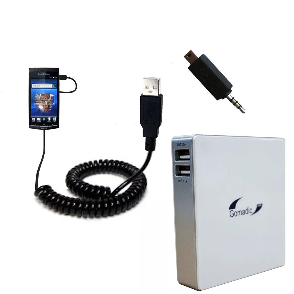 Gomadic High Capacity Rechargeable External Battery Pack suitable the Sony Ericsson LT15i - Portable Charger with TipExchange Technology