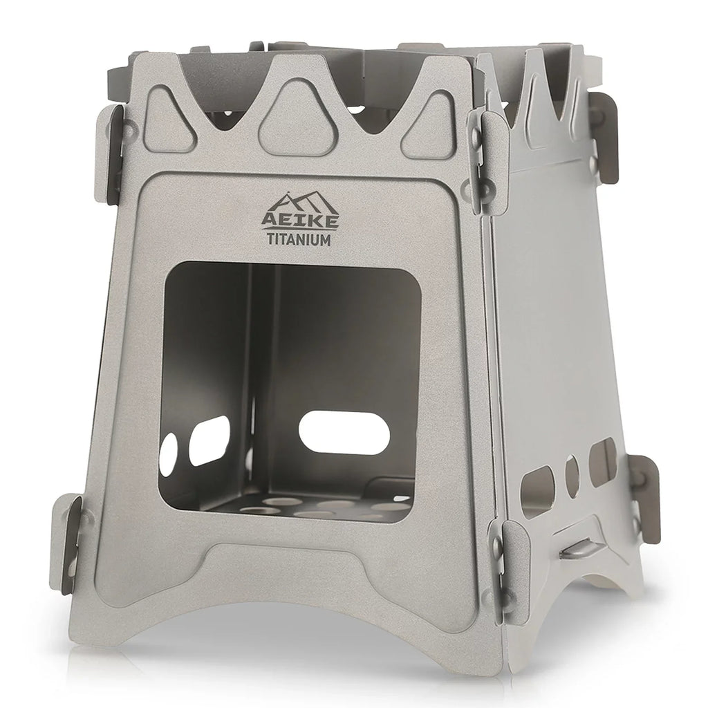 Aeike Camping Wood Stove Portable Folding Lightweight Wood Burning Backpacking Stove Survival Cooking Picnic