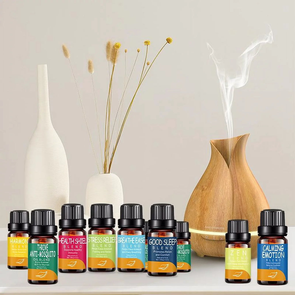 drdong-Natural and Pure TOP 12 Premium Essential Oil Blends-Breathe Ease, Health Shield, Calming…