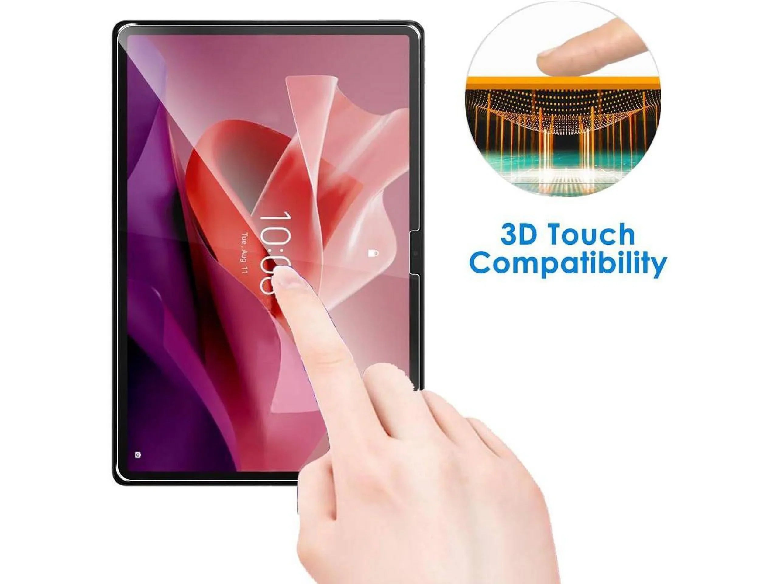 [2-Pack] Screen Protector Lenovo Tab P12 / Lenovo Xiaoxin Pad Pro 12.7 inch Tempered Glass Screen Protector Film, S Pen , Anti-Fingerprint, Anti-Scratch