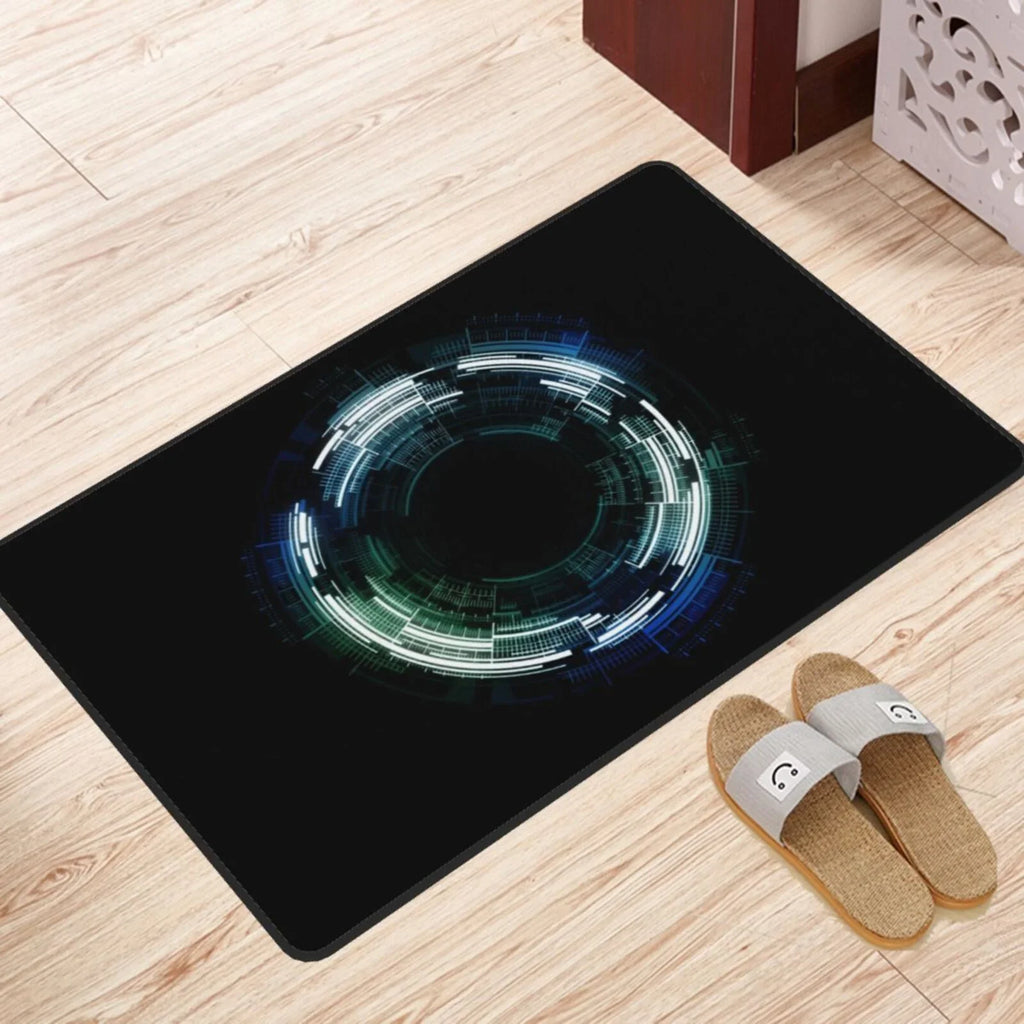 Future Electricity Rugs Doormat, Non-Slip Absorbent Door Mat Front Back Doormat Entryway Rugs, 36"x24"