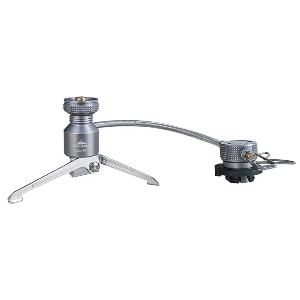 CAMPINGMOON Portable Camping Stove Connector, Tripod Butanes Canister Adapter Cooking Equipment Camping