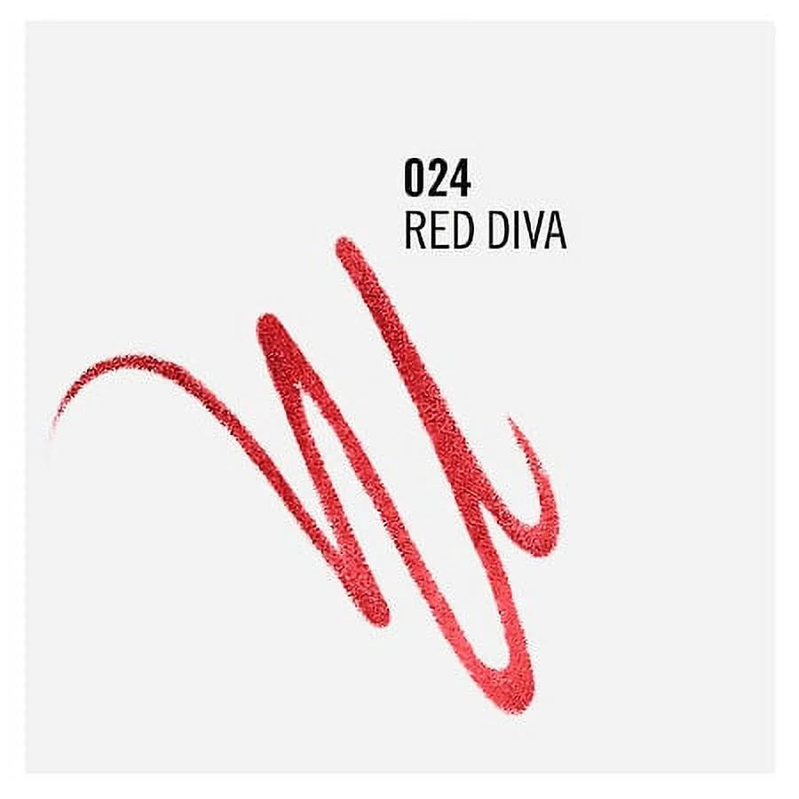 Rimmel Lasting Finish Exaggerate Automatic Lip Liner, 024 Red Diva 0.01 OZ Pack of 2