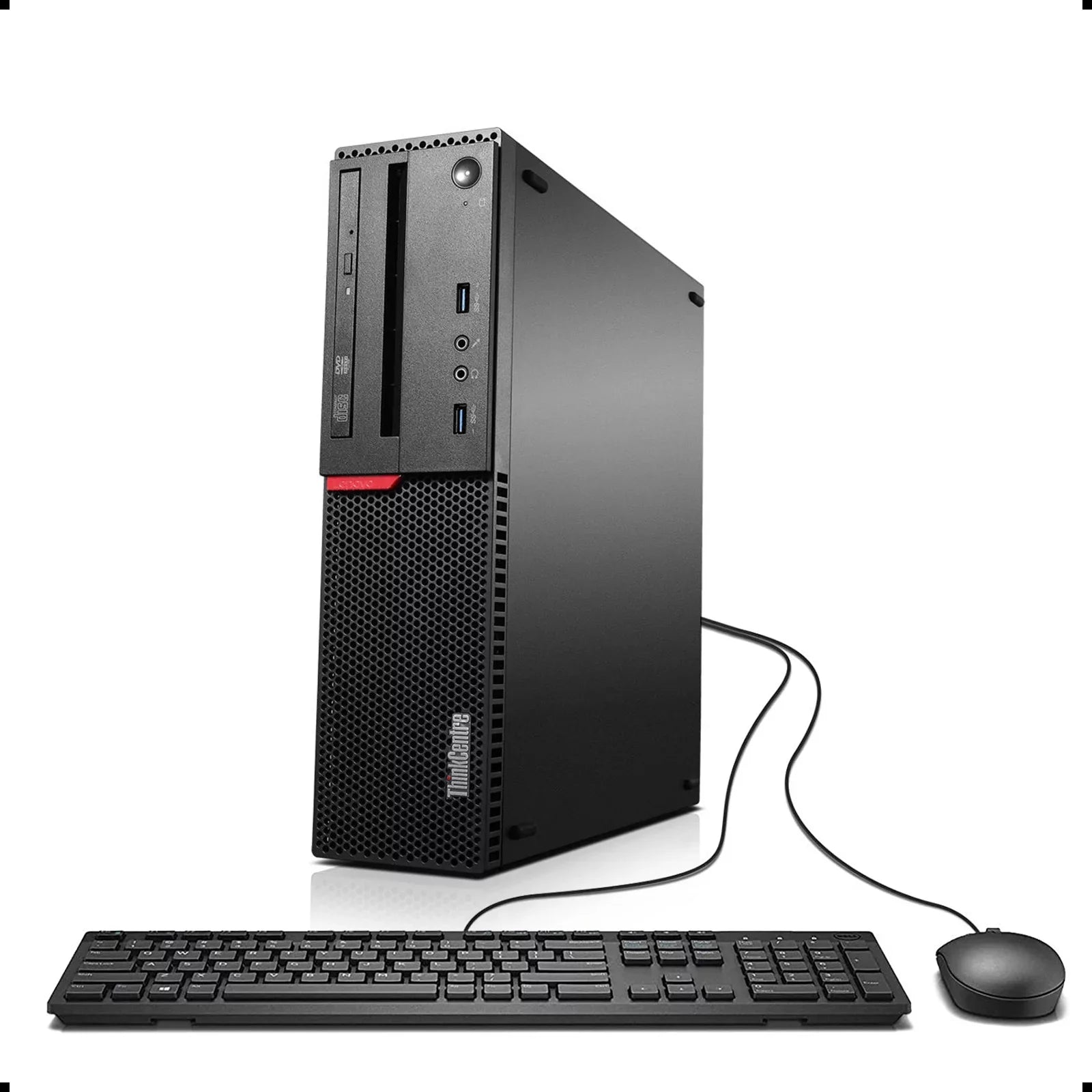 Lenovo ThinkCentre M800 SFF High Permance Desktop Computer, Intel Quad Core i5-6400 up to 3.3GHz, 8G DDR4, 512G SSD, DVD, WiFi, BT, 4K Support, DP, VGA, Win10 Pro 64 En/Sp/Fr Used Grade A