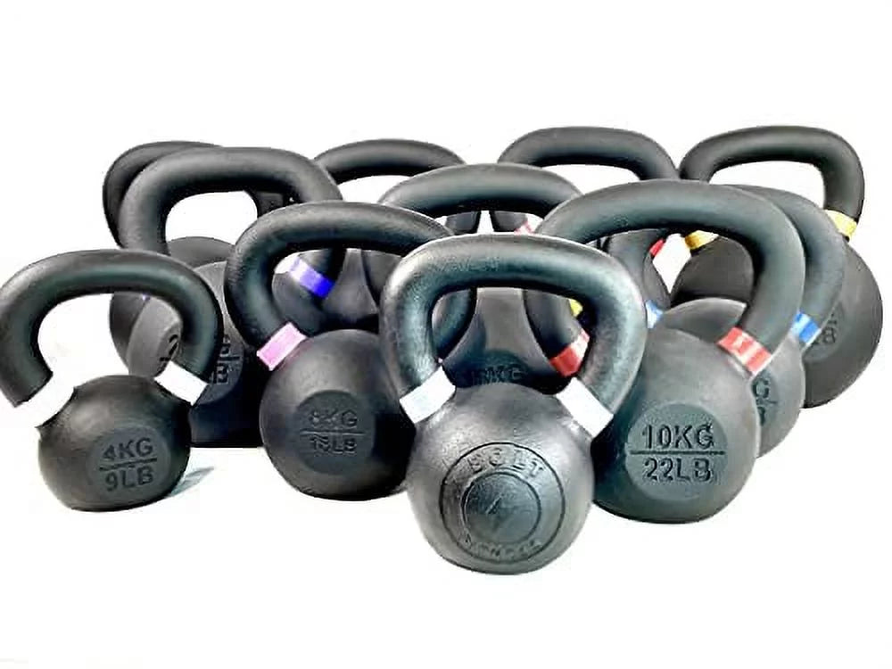 Bolt Kettlebell with Handle. 20 kg. For Weightlifting, Conditioning, Strength and Core Training and Functional Fitness.