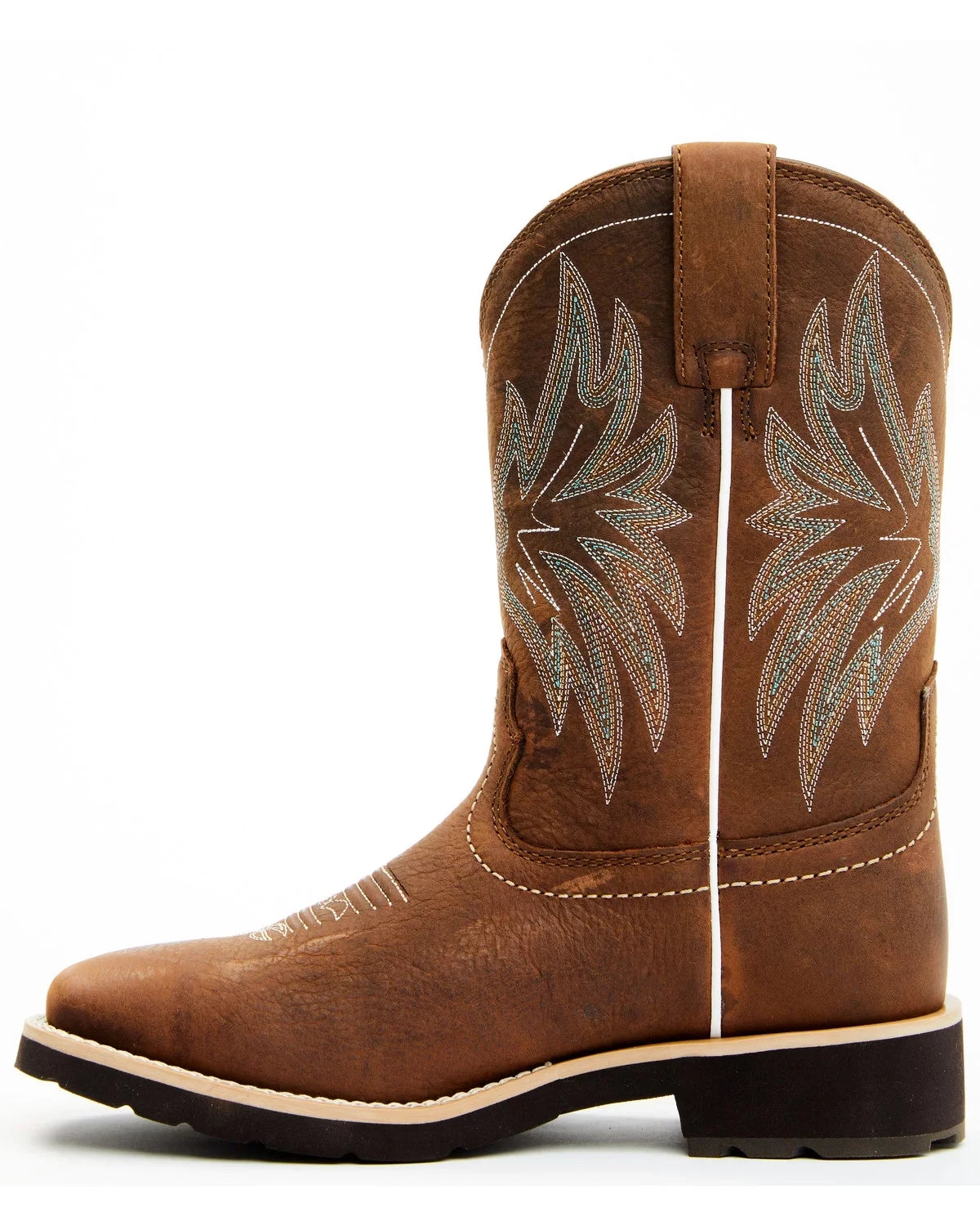 Shyanne Women's Xero Gravity Calyx Western Permance Boot Broad Square Toe Brown 9 M US