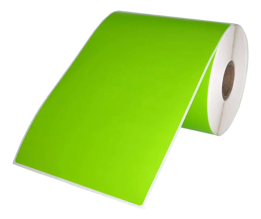 4 Rolls 4"x6" GREEN Color Direct Thermal Shipping Label with Zebra Eltron Printers