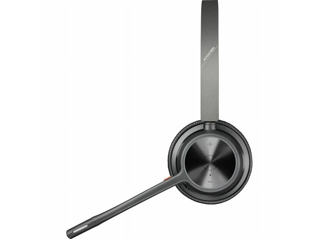 Poly VOYAGER 4300 UC 4320 Headset - Stereo - USB Type A - Wired/Wireless - Bluetooth - 164 ft - 20 Hz - 20 kHz - Over-the-head - Binaural - Ear-cup - 4.92 ft Cable - Noise Cancelling MicrophoneTAA ...