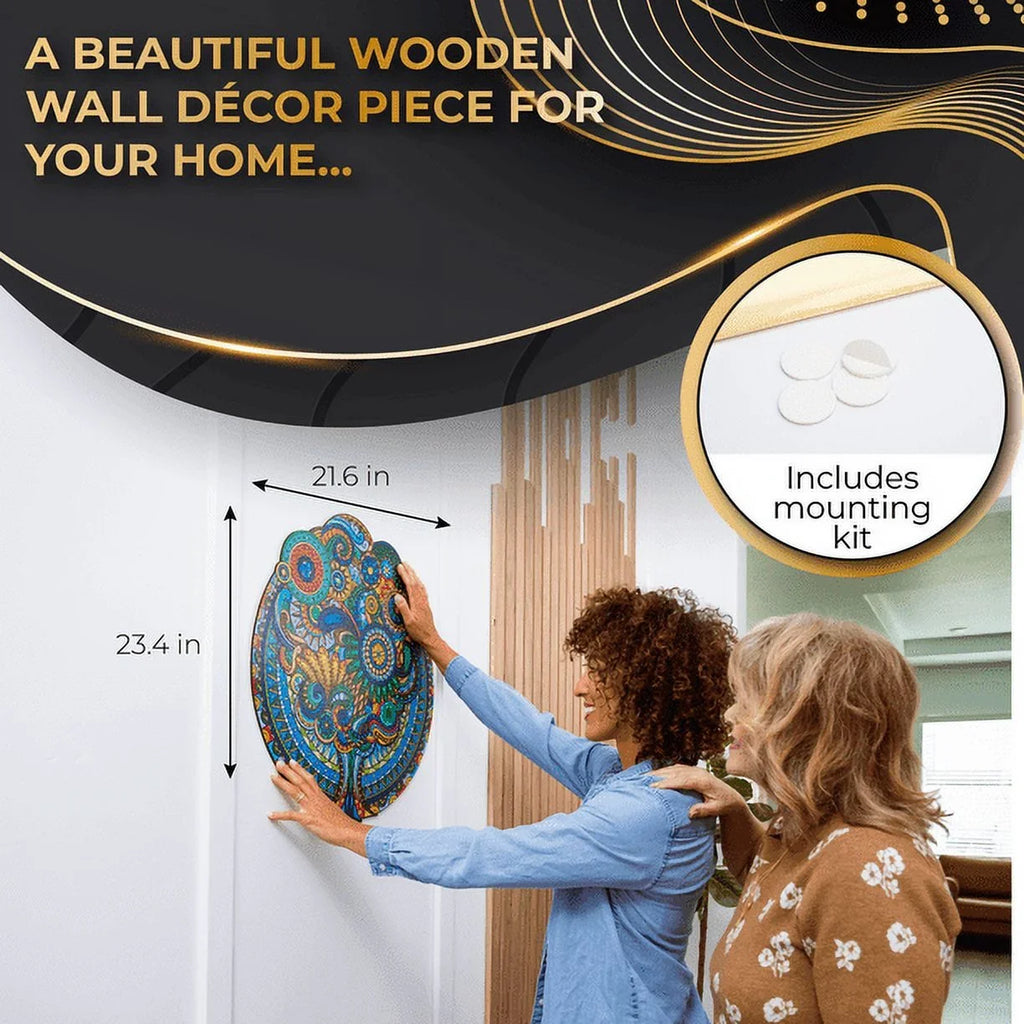 ZenChalet Floral Retro Premium Wooden Jigsaw Puzzle Adults featuring 1000 Pieces
