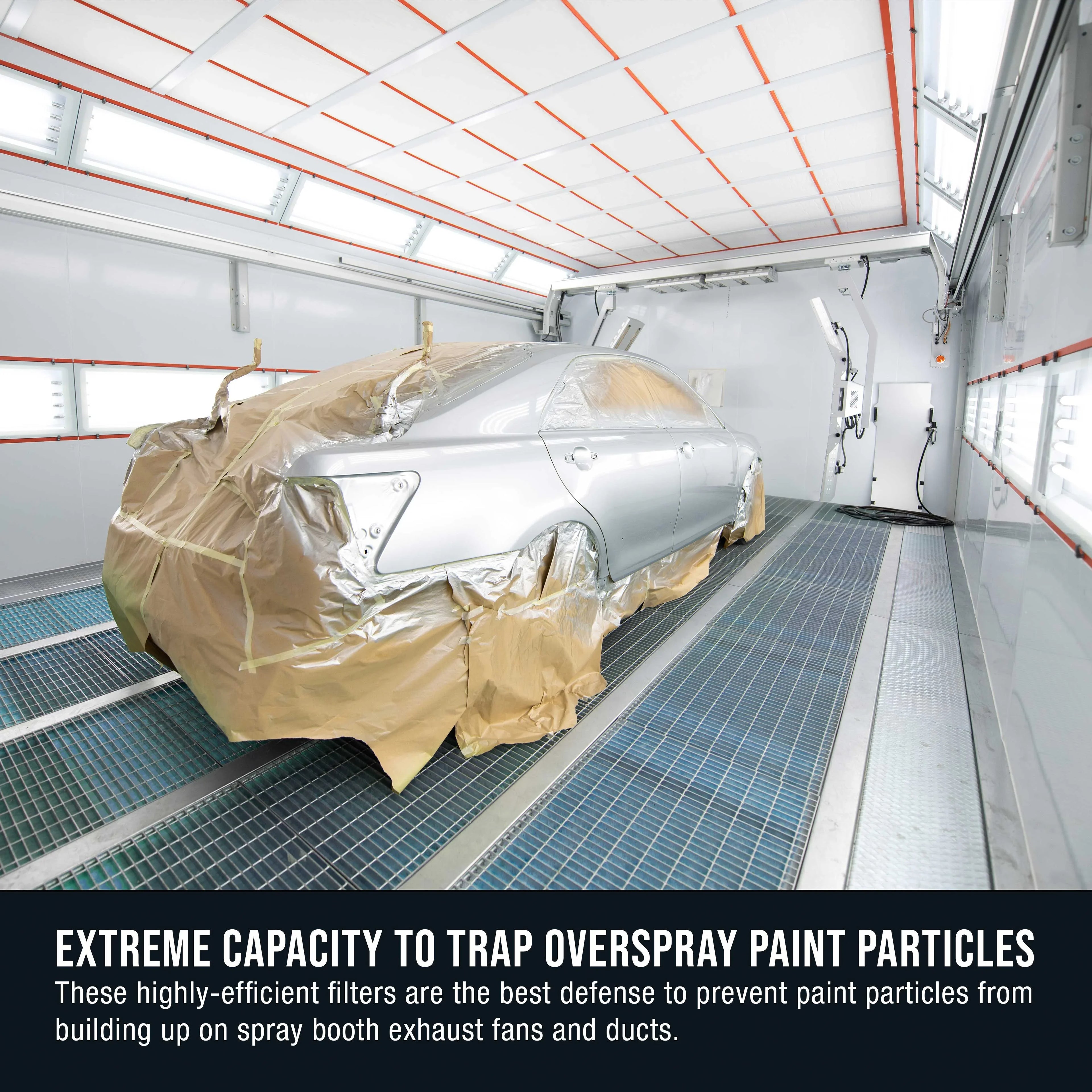 Master Elite Premium Paint Spray Booth Exhaust Filter Roll, 30" x 300' - 18 Gram Heavy-Duty Fiberglass Paint Arrestor - Captures Traps Overspray Paint Particles in Auto Autobody Refinish Booths