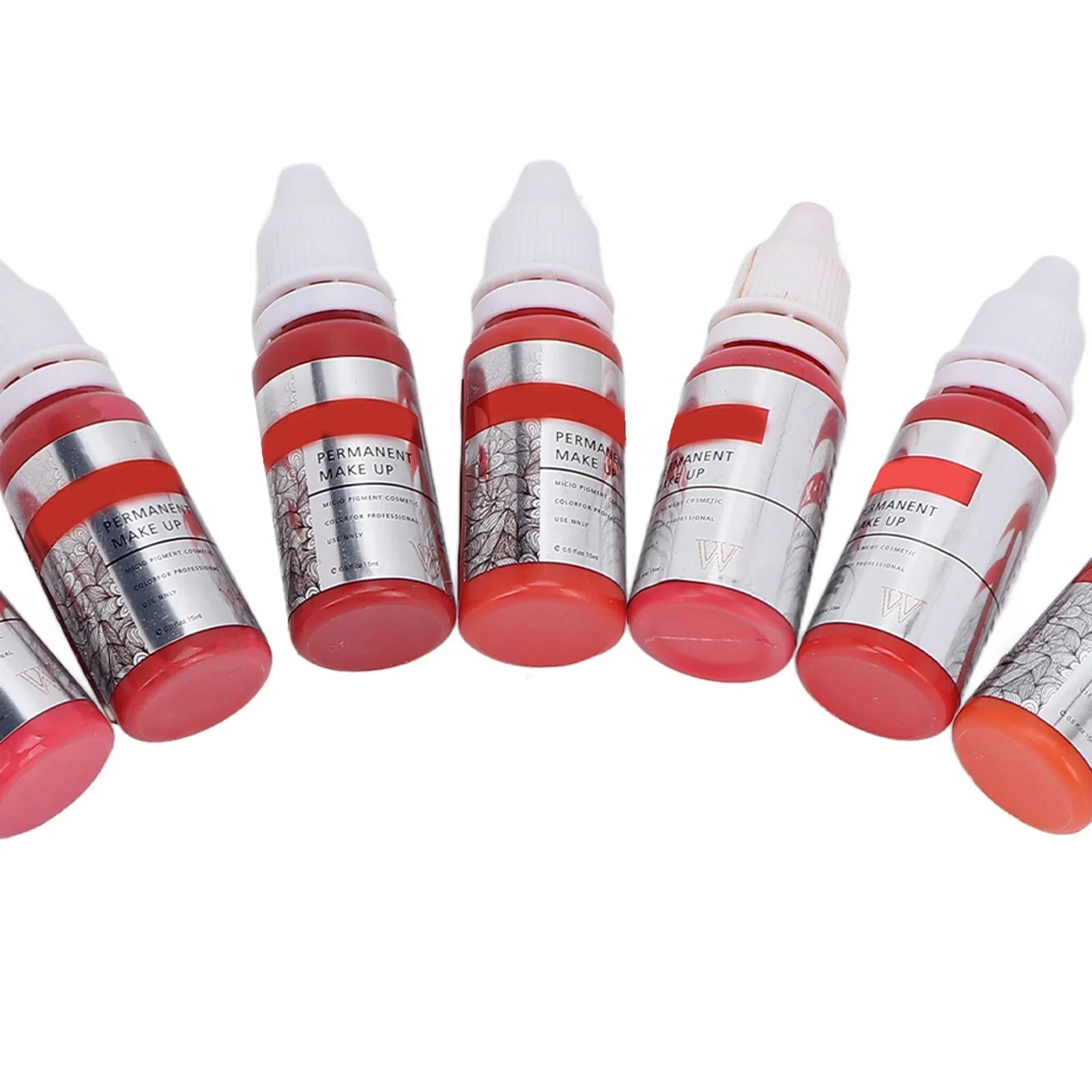 120ml Makeup Tattoo Ink Semi Permanent Lip Microblading Pigment Color 8pcs