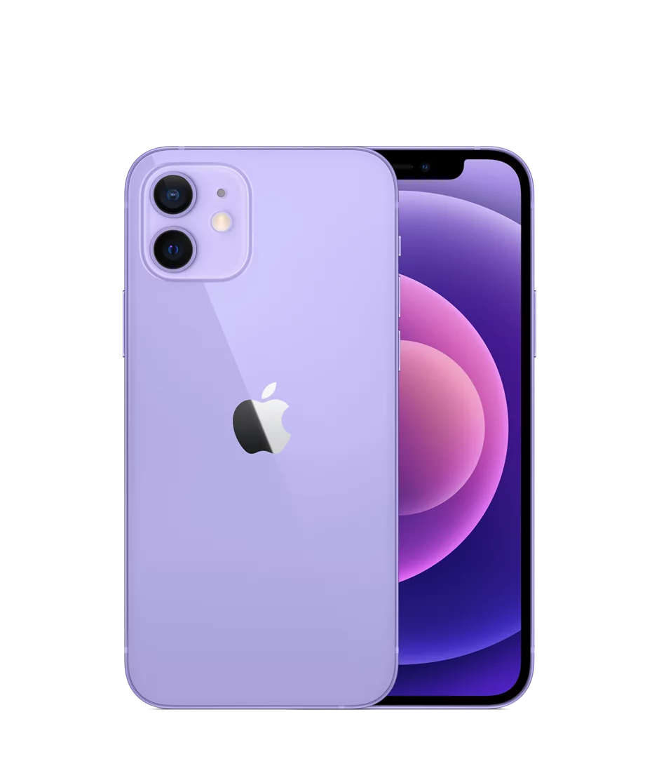 Restored Apple iPhone 12 64GB Fully Unlocked Purple (Refurbished)