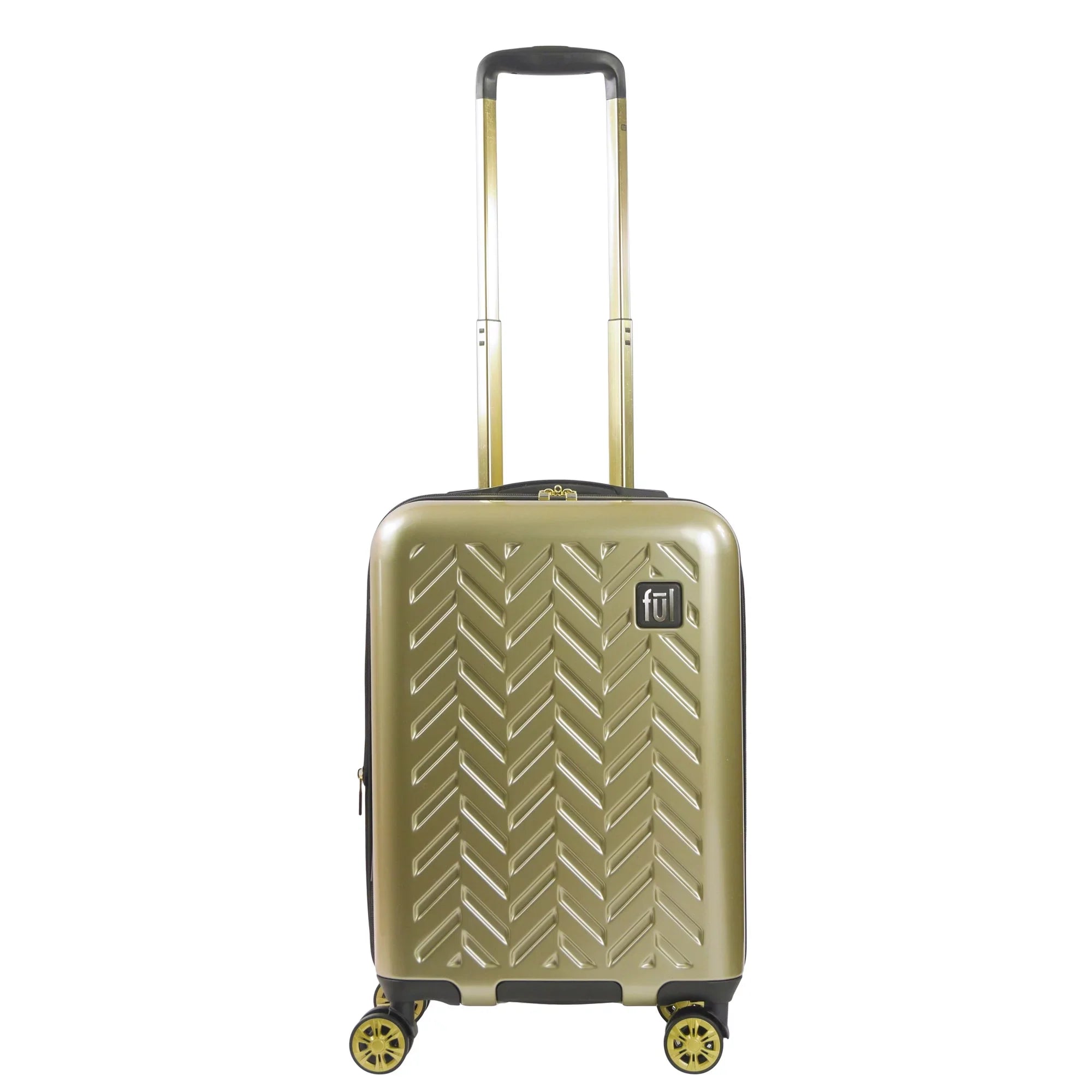 Grove 22 Inch Rolling Luggage, Hardshell Carry On Suitcase with Spinner Wheels, Gold