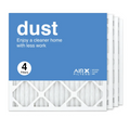 AIRx Filters 18x18x1 Air Filter MERV 8 Pleated HVAC AC Furnace Air Filter, Dust 4-Pack Made in the USA
