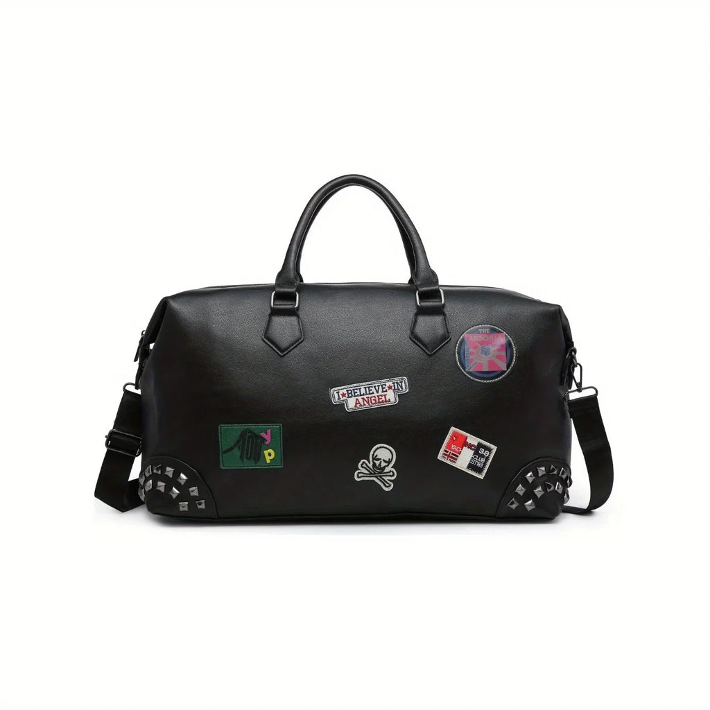 MICHROE Travel Bag Large Tote Crossbody Handbag PU Leather Weekender Duffel Bag