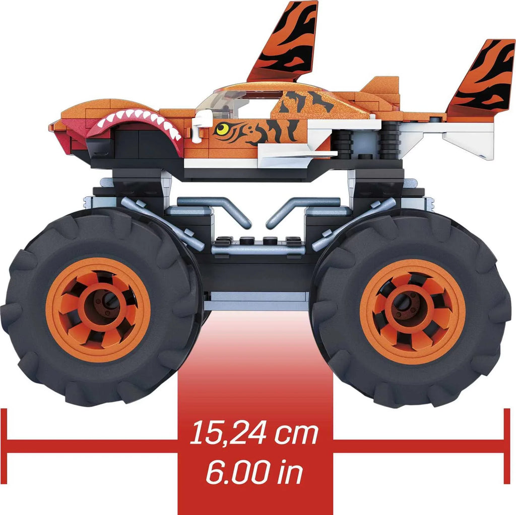 MEGA Hot Wheels Tiger Shark Monster Truck Building Set with 1 Figure (187 Pieces)
