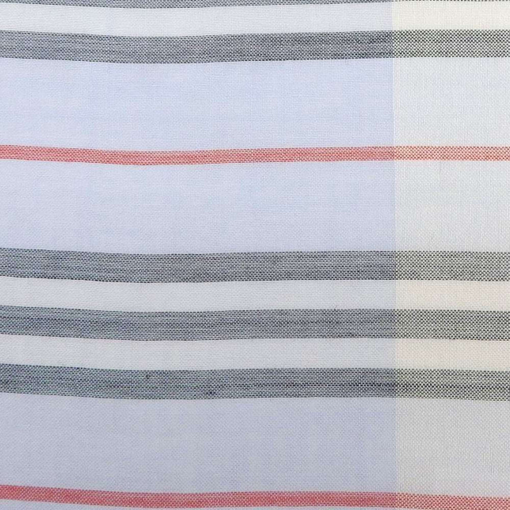 Pre-Owned Burberry BURBERRY scarf border stripe wool silk light blue 80173691 (Like New)