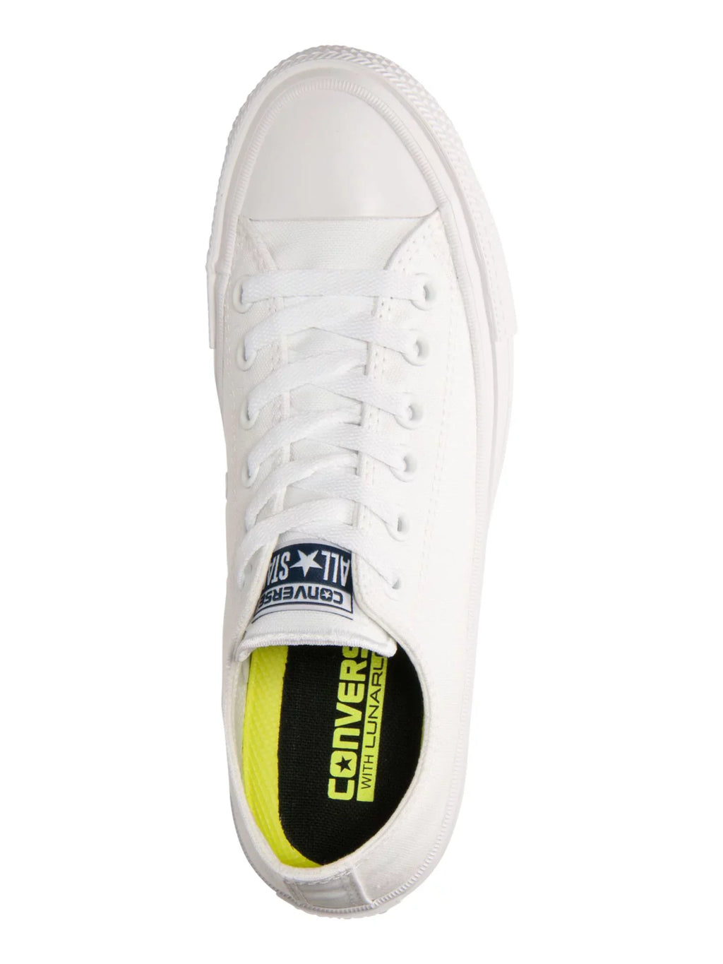 Converse Women's White Internal Goring Removable Insole Cushioned Logo Chuck Ii Platm Lace-Up Athletic Sneakers 5