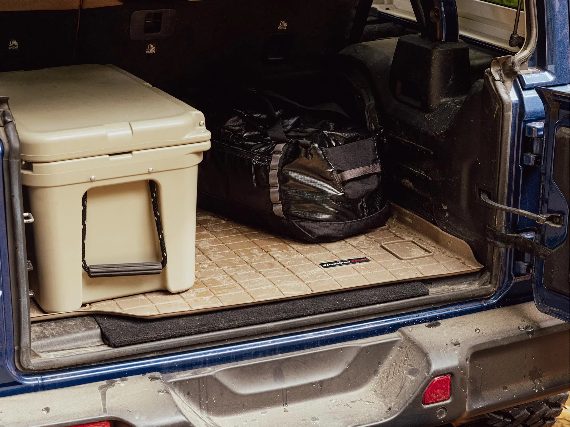 Tech Cargo Trunk Liner with Bumper Protector Matching with Escape, Mariner, Tribute - Behind 2nd Row Seating With Bumper Protector, Grey