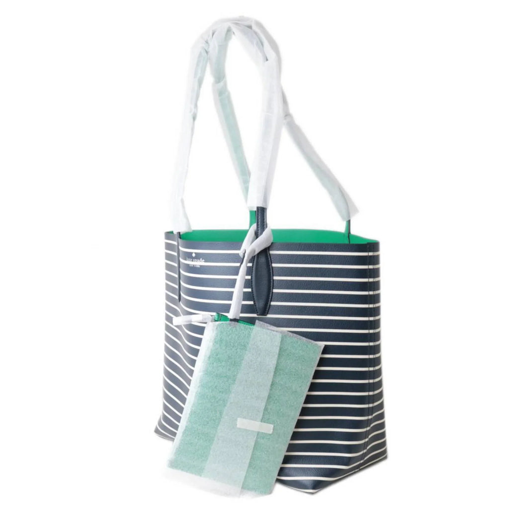 Pre-Owned kate spade new york / Kate Spade New York Arch Surprise Striped Large Reversible Tote Bag WKR00612 (460) (Good)