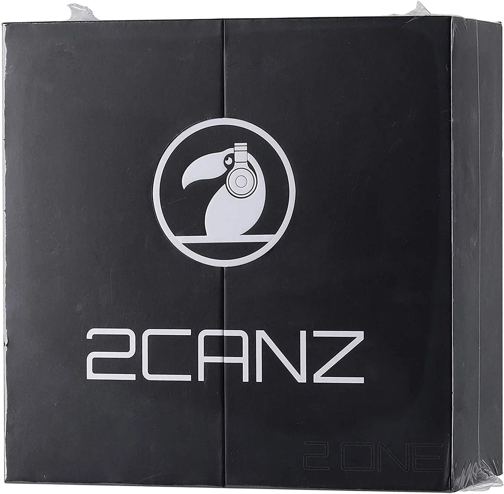 2CANZ Professional Over-Ear DJ Headphones, Black, 2ONE