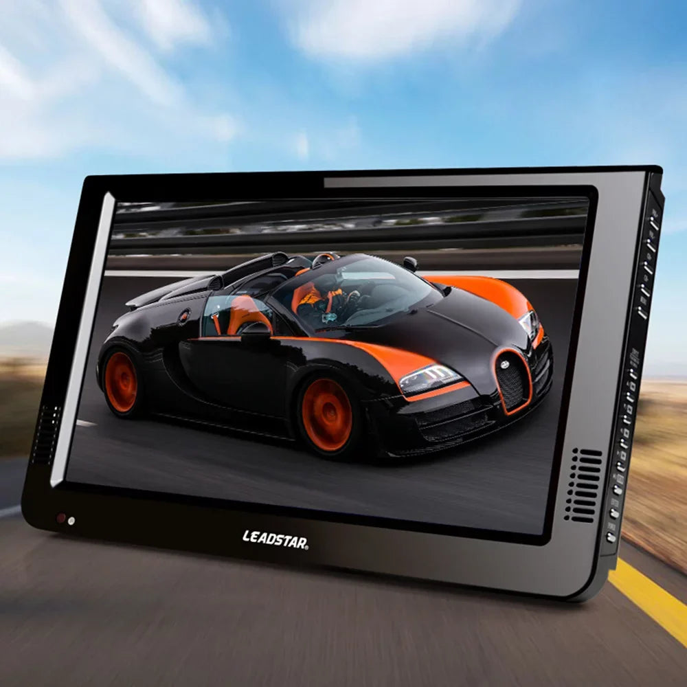 LEADSTAR Video Player,Caravan Outdoor or Freeview L-ED TV Freeview LED TV Screen Freeview Car Caravan Outdoor Support U-SB 10 Inch Portable TV Video Player Screen Freeview L-ED Video Player Car