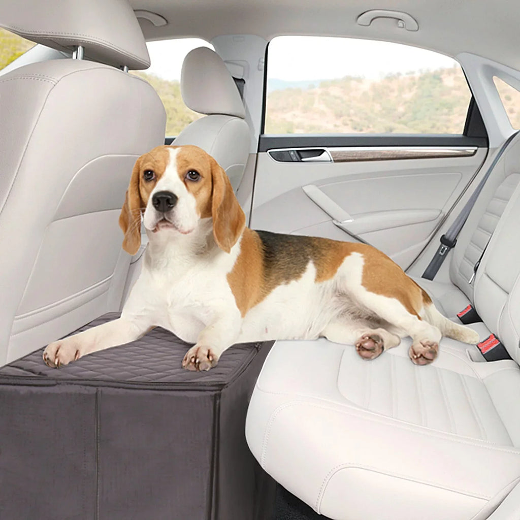 MSR IMPORTS Back Seat Extender Dogs with Storage Dog Bridge - Gray