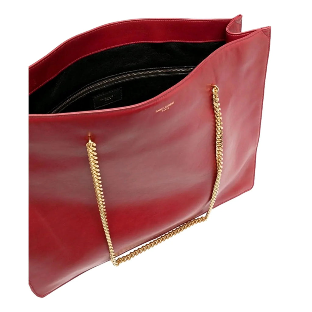 Saint Laurent Siena Ultra Lux Red Leather Chain Shoulder Bag 634799